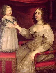 Ana de Austria (1601-66) con su hijo Luis XIV (1638-1715)